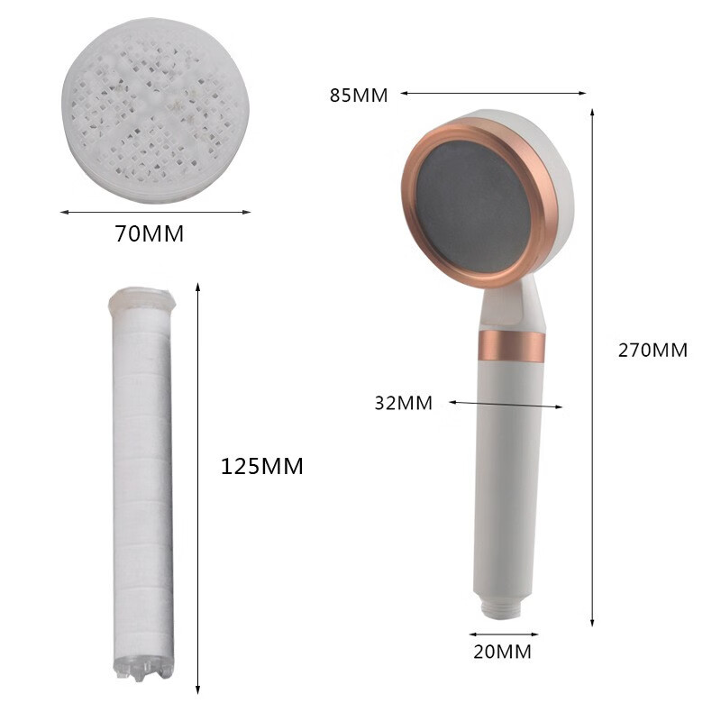 Yikai Home Shower Head, Gentle Skin Purification Lotus Head, Water-Saving Filter...