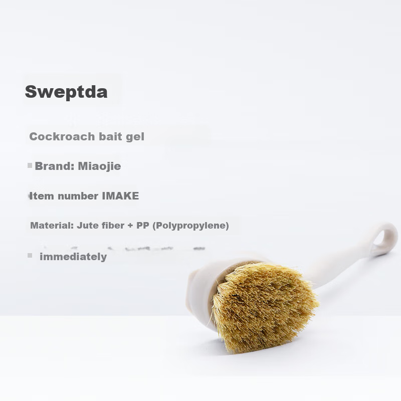 Miaojie Long-Handled Pot Scrubber, Plant Sisal Effective Degreasing Non-Shedding...