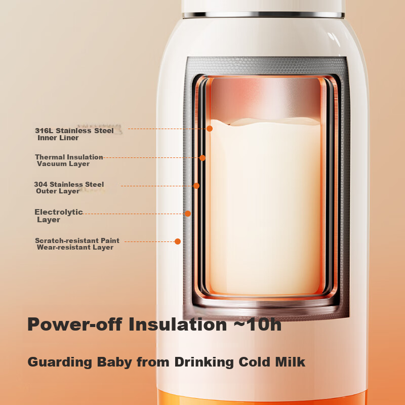 Modong Wireless Portable Constant Temperature Kettle Baby Milk Warmer Children's...