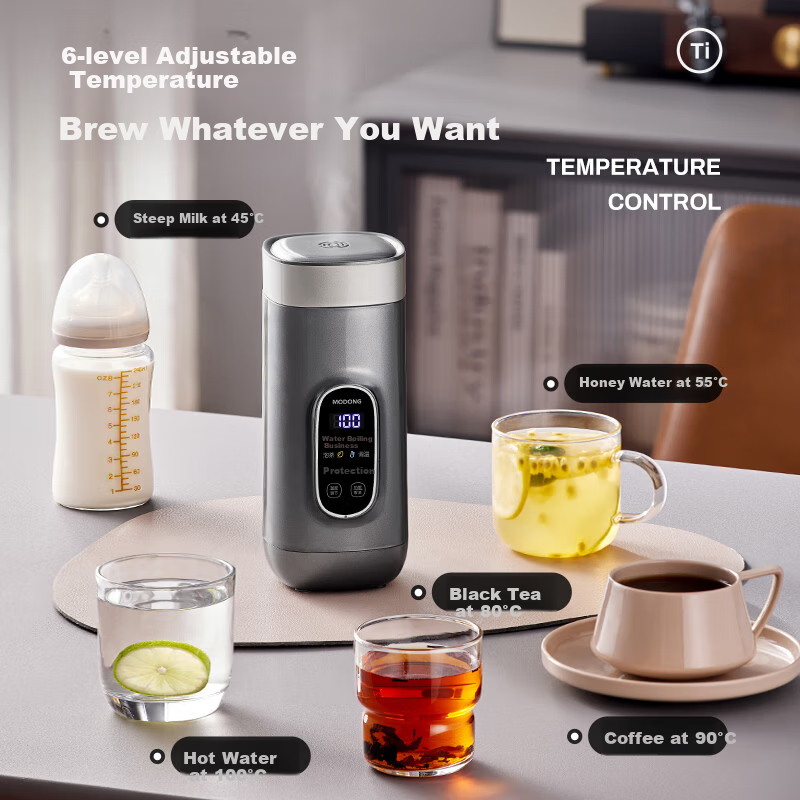 Modong Titanium Portable Electric Kettle Heating Cup Electric Heating Cup 650ml...