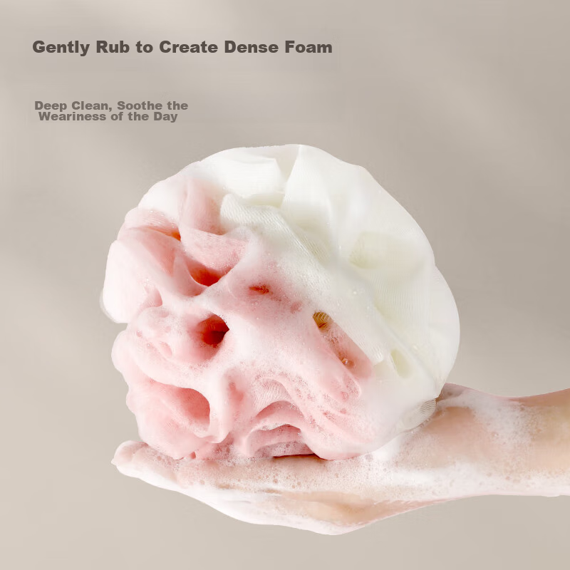 Jiebishi Bath Sponge, Extra Large [3-Pack], Exfoliating Washcloth, Bathing Essen...