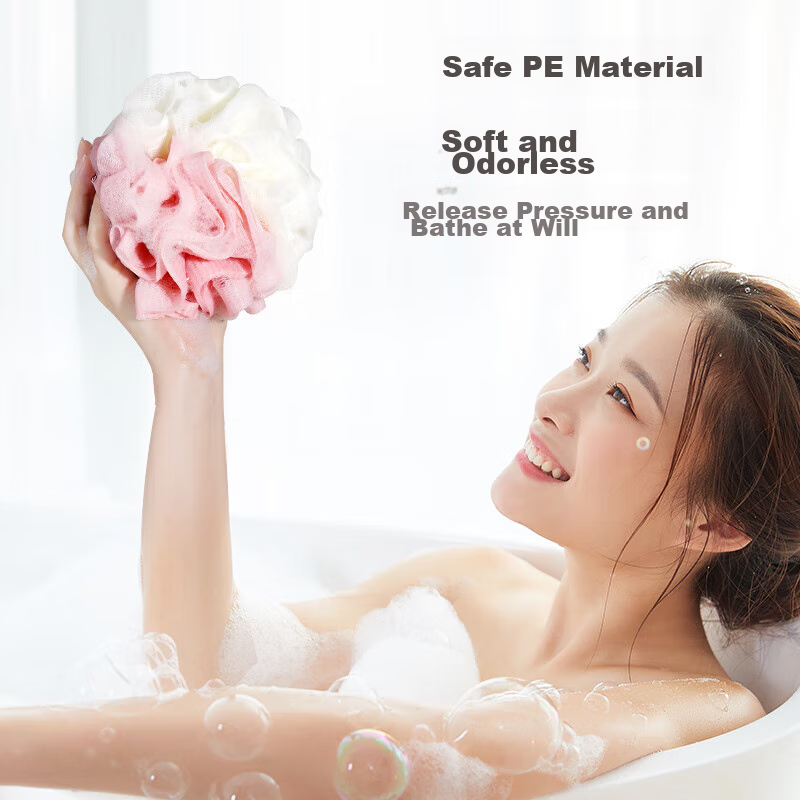 Jiebishi Bath Sponge, Extra Large [3-Pack], Exfoliating Washcloth, Bathing Essen...