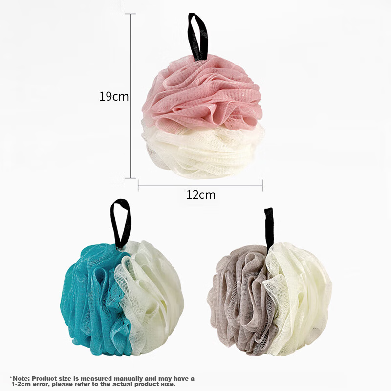 Jiebishi Bath Sponge, Extra Large [3-Pack], Exfoliating Washcloth, Bathing Essen...