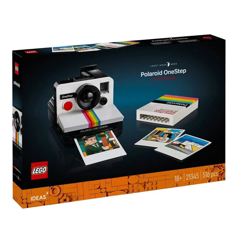 LEGO 21345 Polaroid SX-70 Instant Camera Building Blocks, Children's Toy, Birthd...