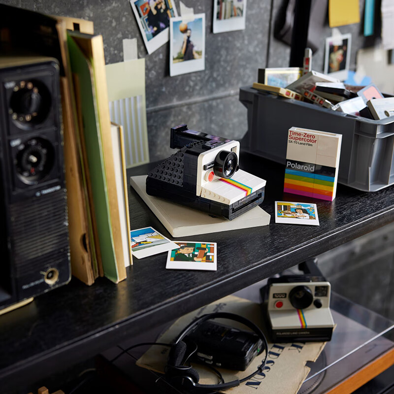 LEGO 21345 Polaroid SX-70 Instant Camera Building Blocks, Children's Toy, Birthd...