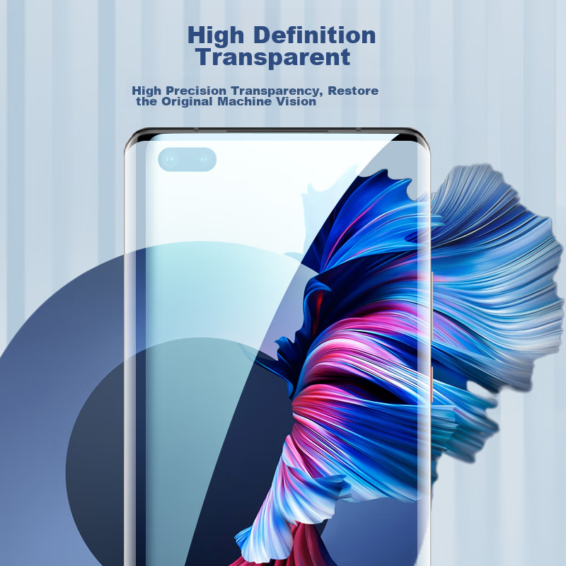 Mr. Blue Gorilla Tempered Glass Screen Protector for Huawei Mate 40 Pro/Pro+, Fu...