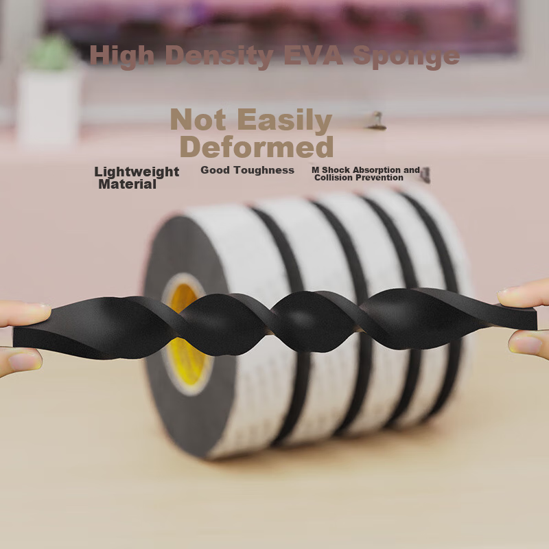 Mileqi Strong Adhesive Single-Sided EVA Foam Tape Thickened Shockproof Windproof...