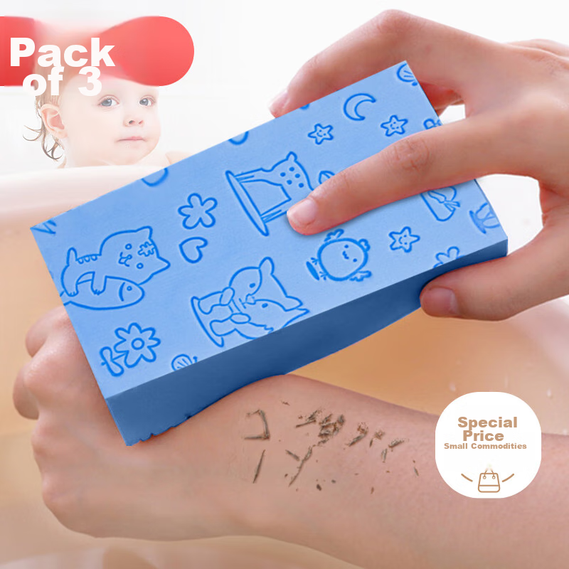 Jiebishi Bath Scrubber, Bathing Tool for Adults And Children, Exfoliating Sponge...