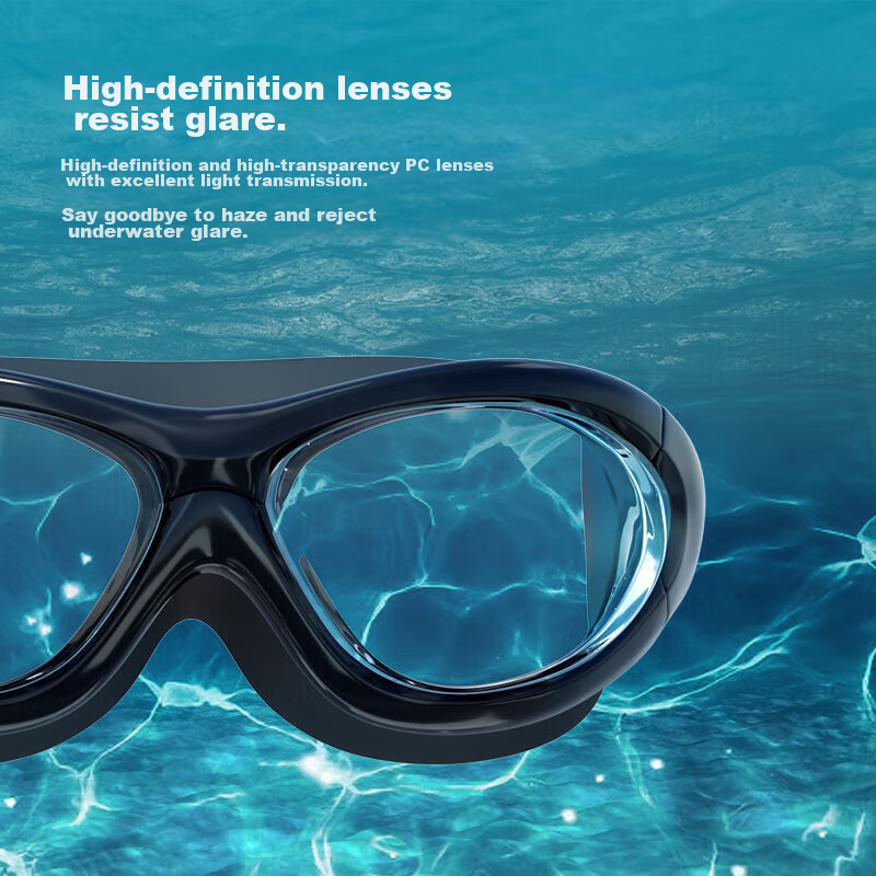 Jiehu Swimming Goggles, High-Definition Anti-Fog, Waterproof Diving Glasses for...