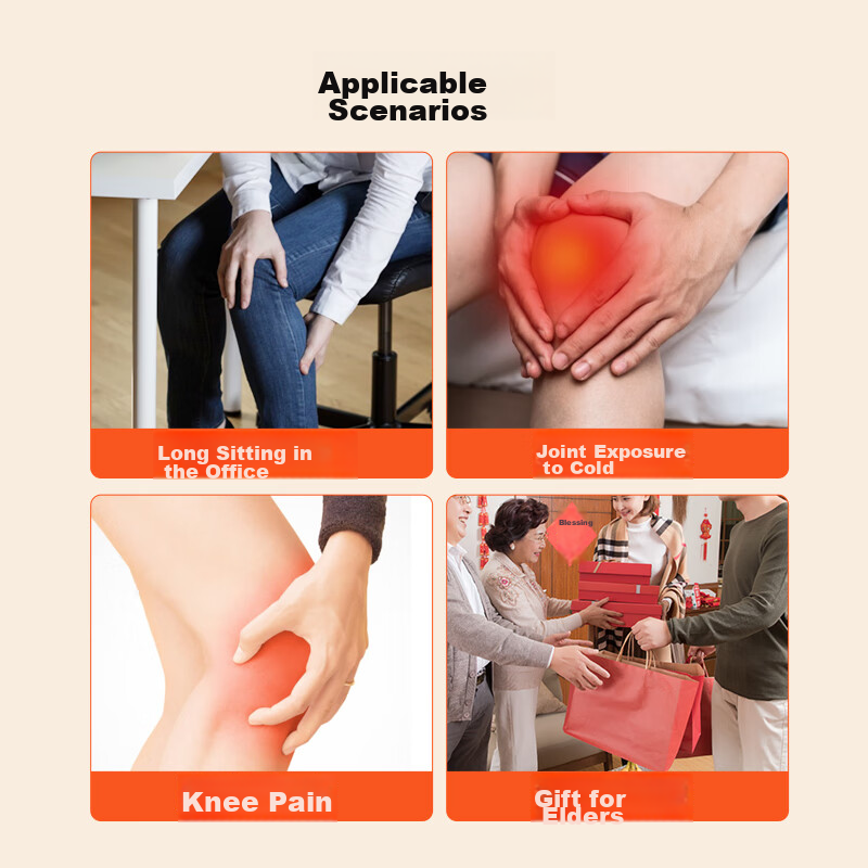 Nailikesi Mugwort Knee Brace, Warm Self-Heating, for Men And Women, Elderly, Art...