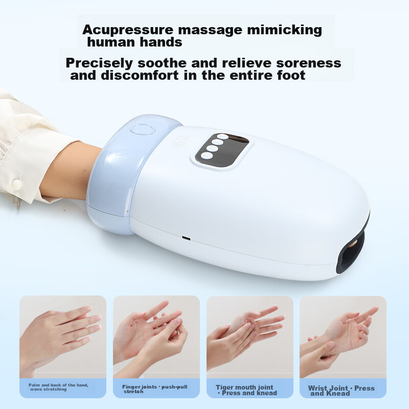 MIAOJIE H60 Hand Massager, Finger And Palm Massager, Joint Pain Relief, Meridian...