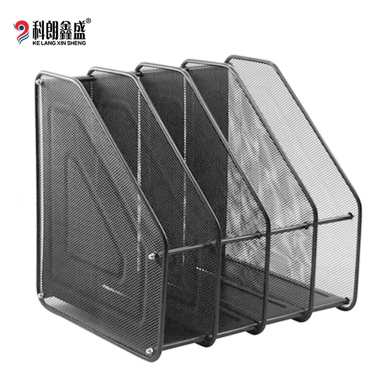 Kelongxinsheng Four-Tier Metal Desktop File Organizer, Office Desk Multi-Layer D...