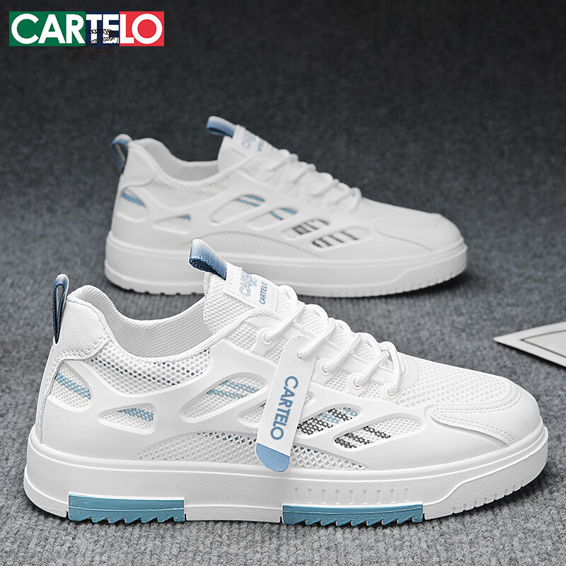 CARTELO Men's Breathable Shoes Spring/Summer 2025 Men's Mesh Sneakers Men's Spor...