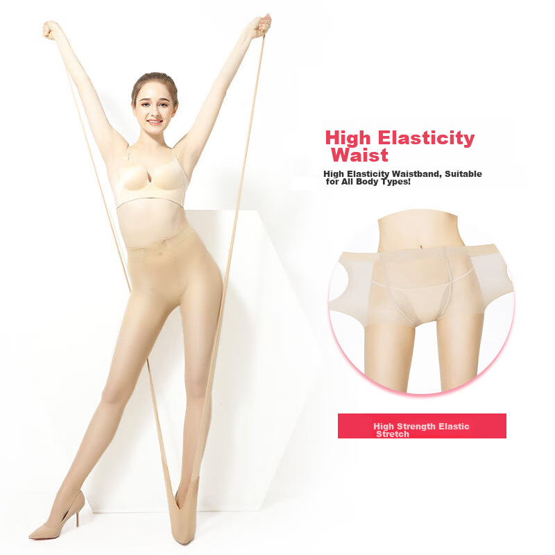 Langsha Women's Stockings, 4 Pairs, Plus Size, Thigh-High, Summer Pantyhose, Sex...