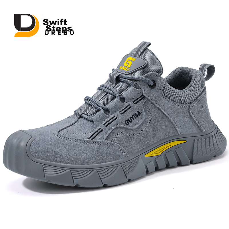 JUNBU Safety Shoes for Men, Electrician Insulated Plastic Toe Cap, Anti-Smashing...