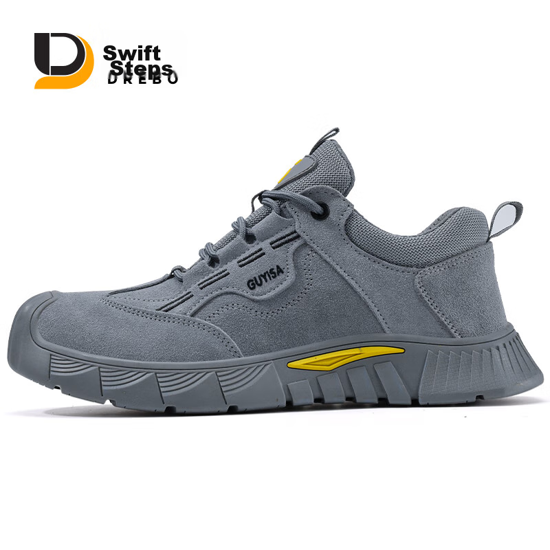 JUNBU Safety Shoes for Men, Electrician Insulated Plastic Toe Cap, Anti-Smashing...