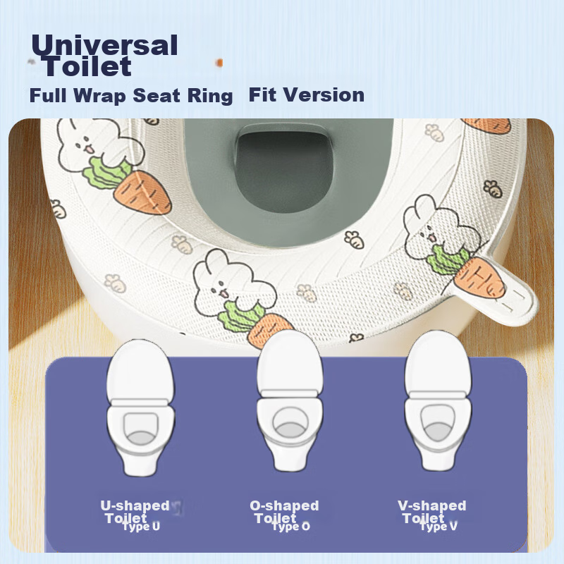 Jiashigao Toilet Seat Cover, All-Season Waterproof, Thickened, Washable, No-Wash...