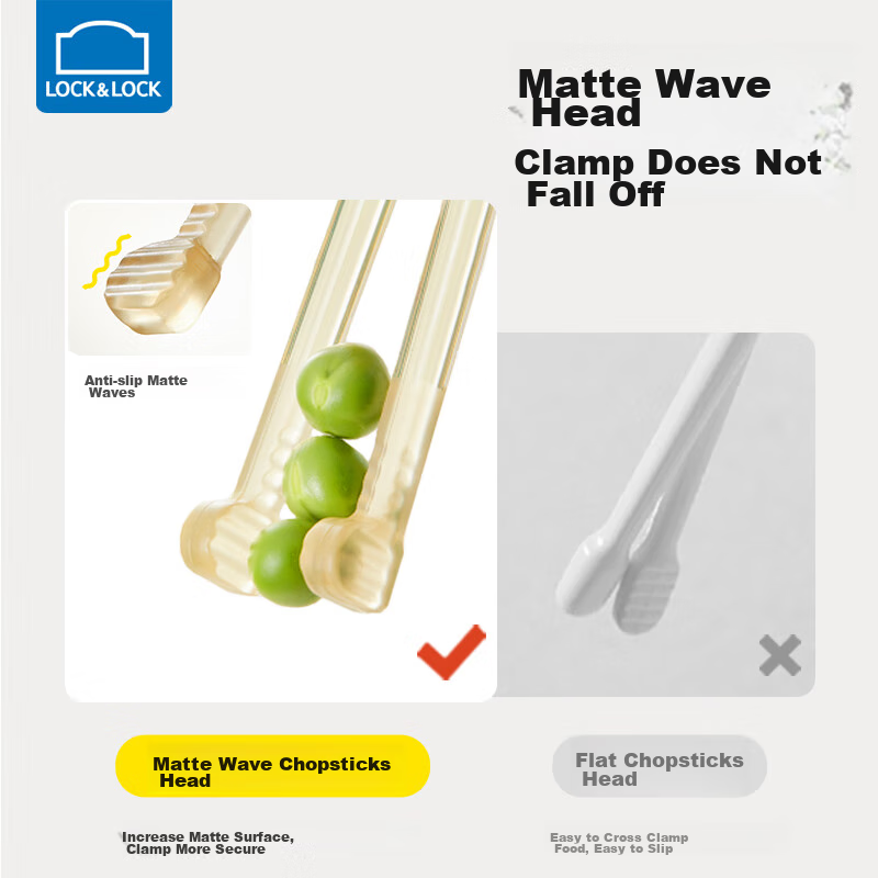 Locknlock Children's Chopsticks Training Chopsticks for Ages 3-6, Learning Chops...