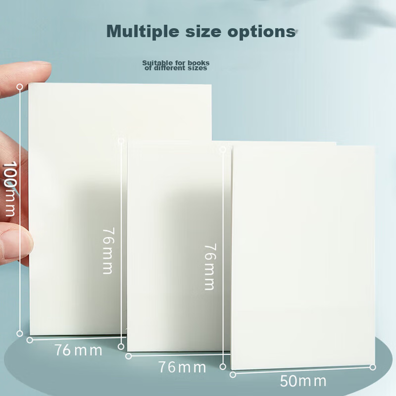 Licao Transparent Sticky Notes, Label Stickers, Reusable Memo Pads, Waterproof S...