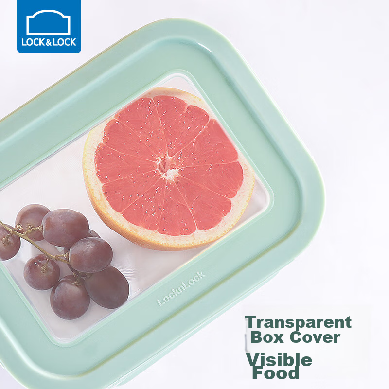 Lock & Lock Compartment Lunch Box, Microwave-Safe Glass Food Storage Container,...