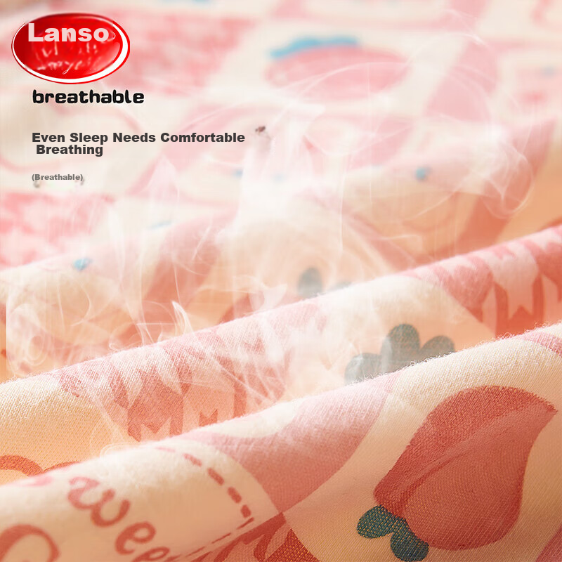 Langsha Children's Pajamas for Girls, Spring And Summer Thin Pure Cotton Printed...