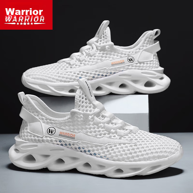 Warrior Mesh Shoes for Men, Breathable Running Sneakers, Comfortable Hollow-Out...