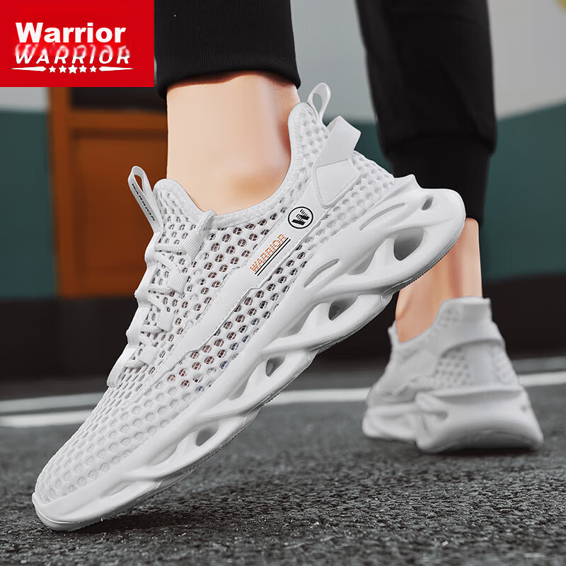 Warrior Mesh Shoes for Men, Breathable Running Sneakers, Comfortable Hollow-Out...