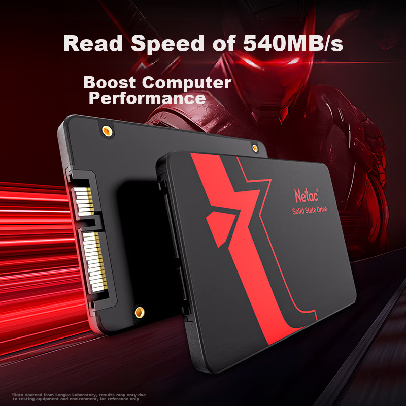 Netac 512GB SSD, SATA 3.0 Interface, N520S Ultra Light Series, Compatible with D...