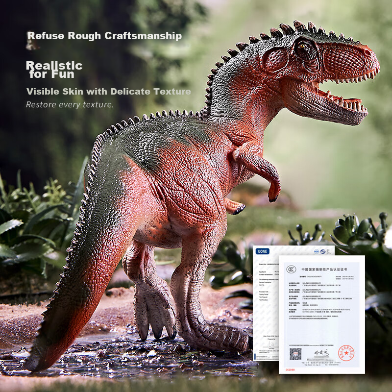 Lebeifudinosaur Toy Set, Children's Realistic Animal Models, Soft Rubber Tyranno...