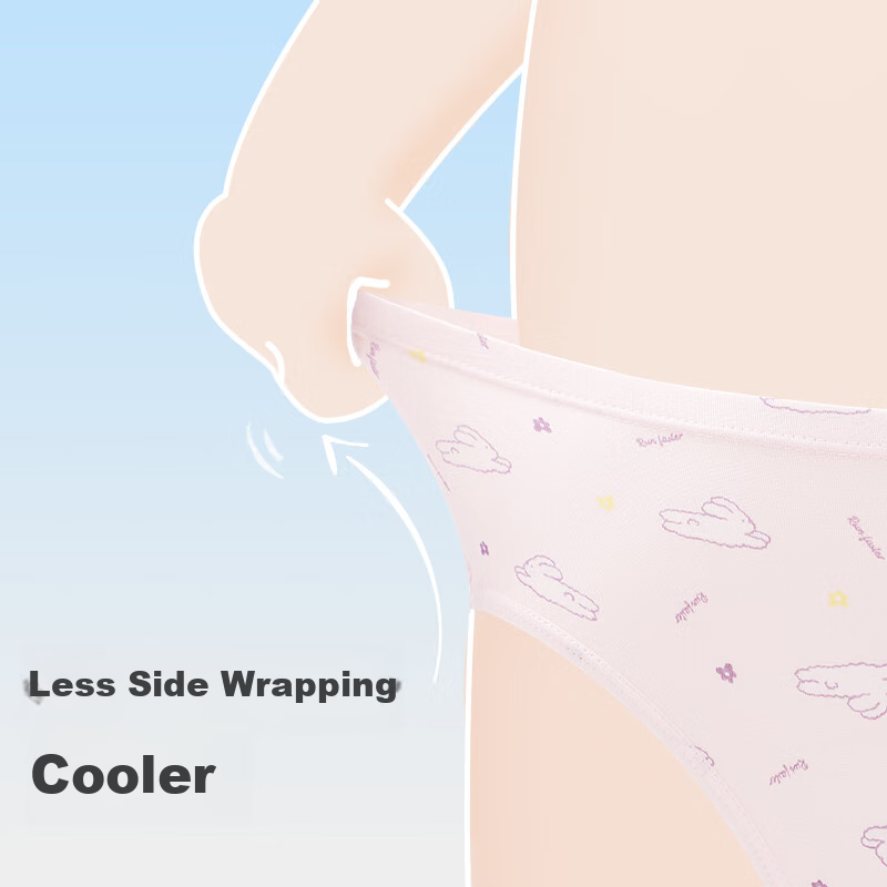 Jiusuibian Children's Underwear Girls' Baby-Grade Natural Antibacterial Triangle...