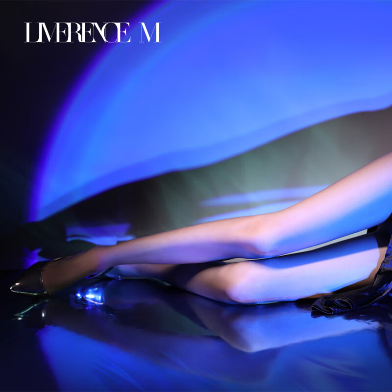 Laimi Runsi [0.01] High-Waisted Seamless Ultra-Thin Silky Pantyhose, Black, Size...