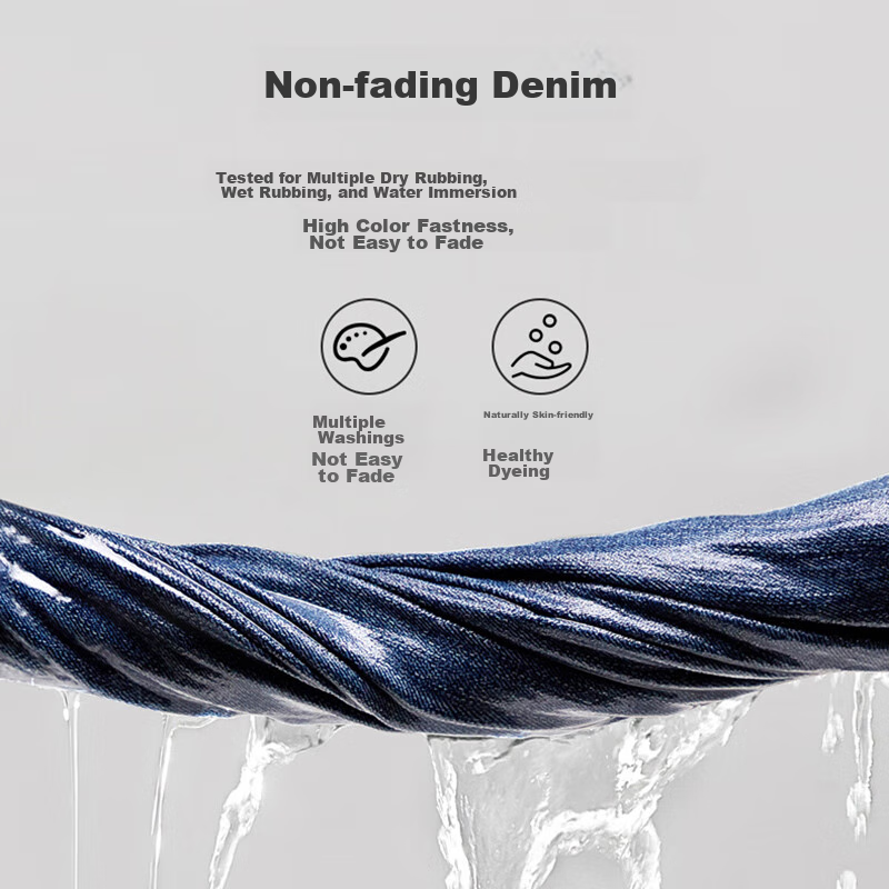 Warrior Denim Jeans for Men, Spring And Autumn Straight-Leg Pants, Loose Wide-Le...