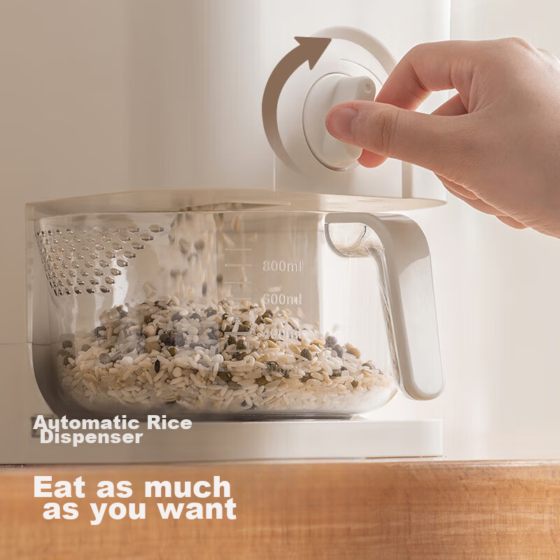 Lanjiaoluo Rice Container, Press-Type Rice Container, Sealed Anti-Insect Rice Ja...