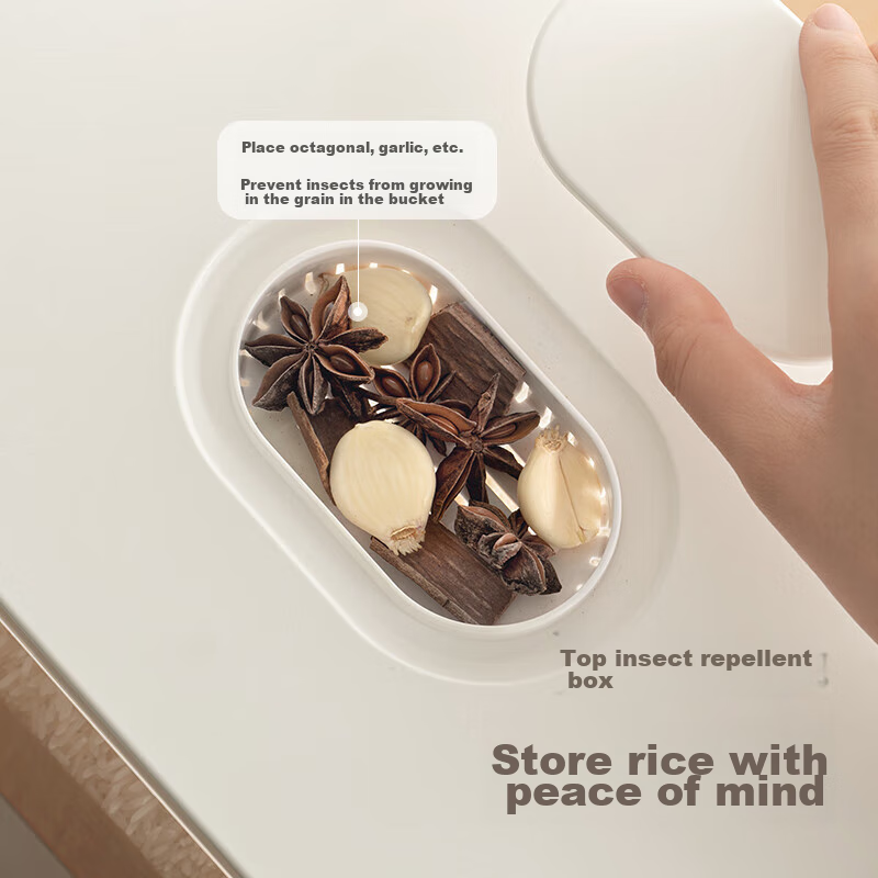 Lanjiaoluo Rice Container, Press-Type Rice Container, Sealed Anti-Insect Rice Ja...