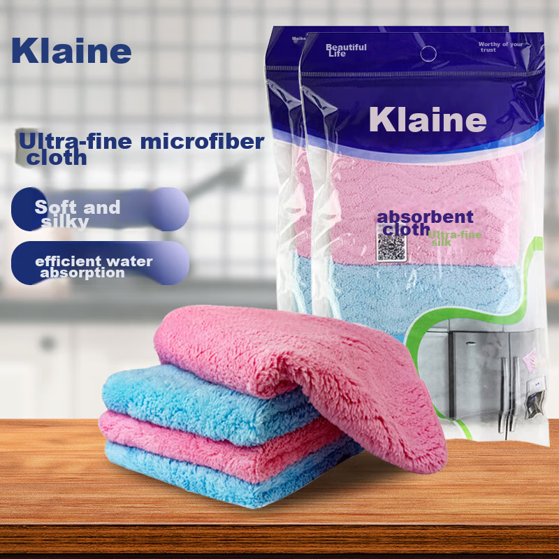 Kelinlai Colored Absorbent Cleaning Cloth, Kitchen Wipe, Dish Towel, Large Size...