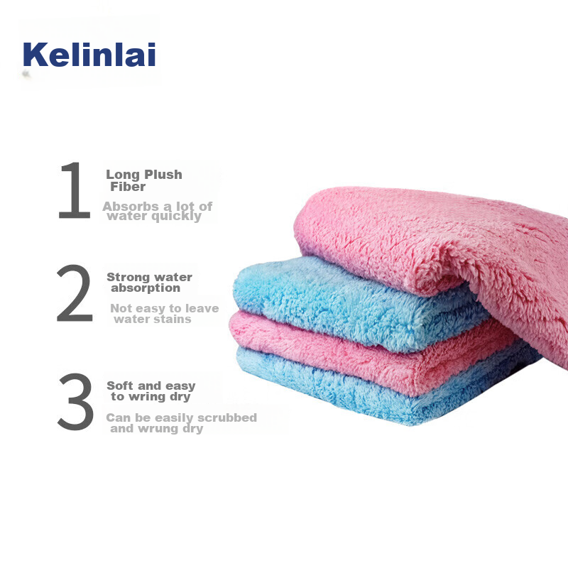 Kelinlai Colored Absorbent Cleaning Cloth, Kitchen Wipe, Dish Towel, Large Size...