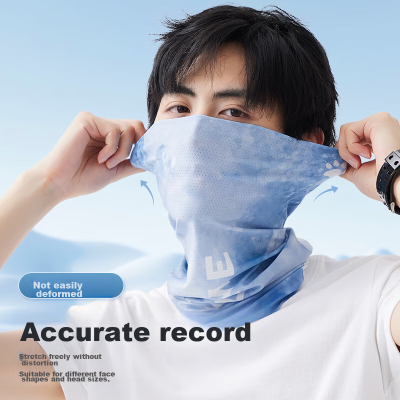 KELME Sun Protection Face Mask for Men, Cycling Ice Silk Face Covering Neck Gait...