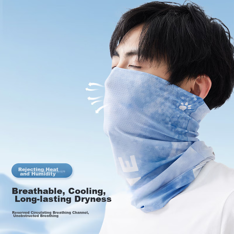 KELME Sun Protection Face Mask for Men, Cycling Ice Silk Face Covering Neck Gait...