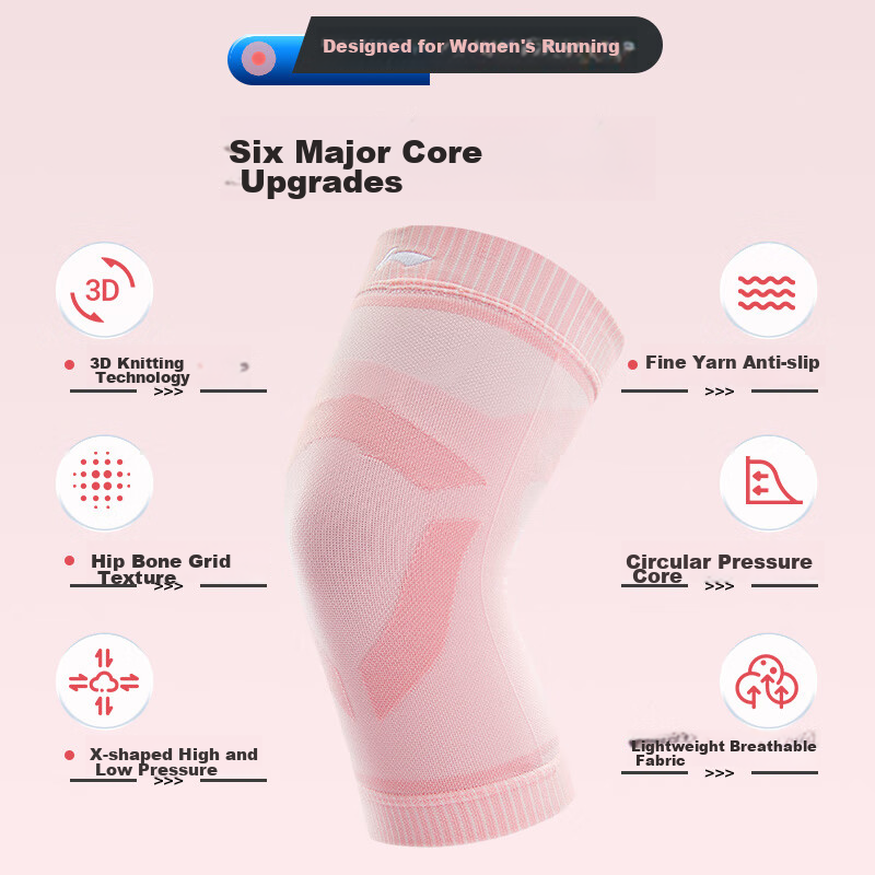 LI-NING Knee Pads for Sports, Running, Men And Women, Meniscus And Patella Prote...