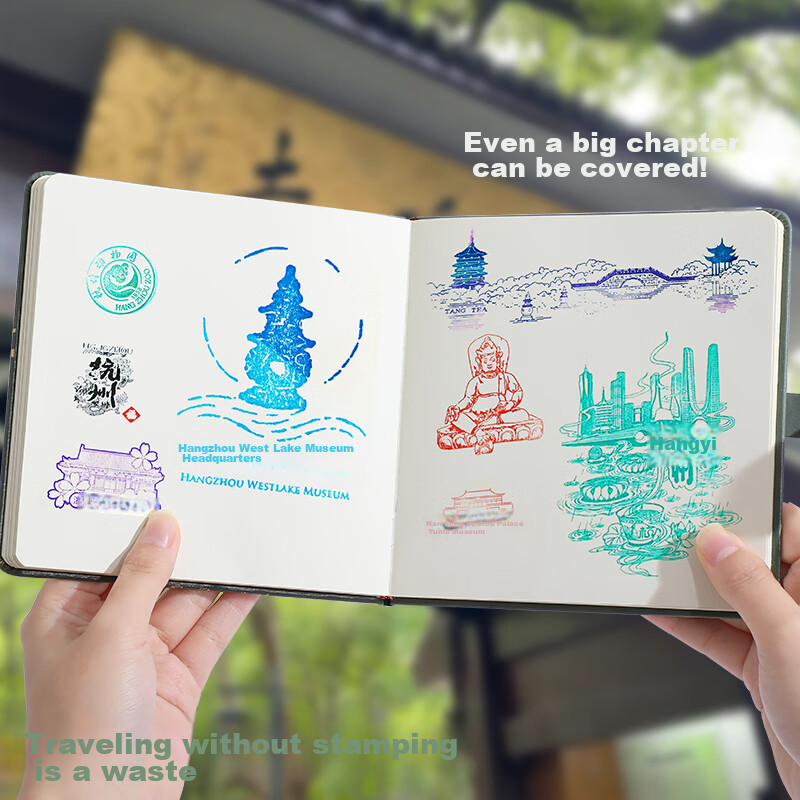 Langjie Travel Stamp Collection Book, Stamp Museum Collection Album, High-Qualit...