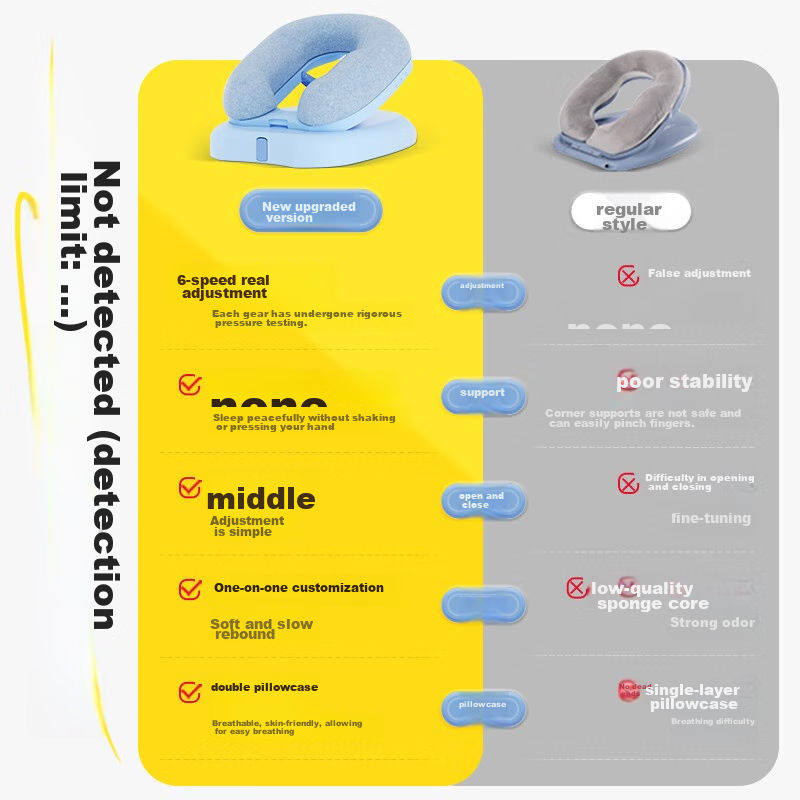 Jingwu Nap Pillow, Elementary School Student Nap Pillow, Nap Aid, Neck Protectio...