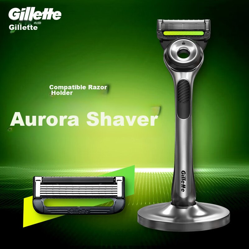 Gillette Razor Blades Compatible with Aurora Razor Thermal Sensing, 4 Blades, 5-...