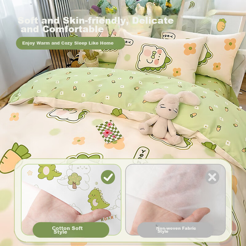 Jtrip Disposable Bed Sheet Set Thickened Hotel Bedding Travel Set Cotton Soft Fo...