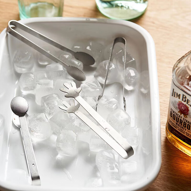 Jekero Stainless Steel Ice Tongs, Candy Tongs, Non-Slip Ice Pliers, Towel Food B...