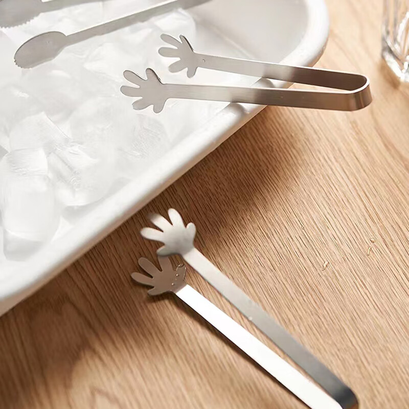 Jekero Stainless Steel Ice Tongs, Candy Tongs, Non-Slip Ice Pliers, Towel Food B...