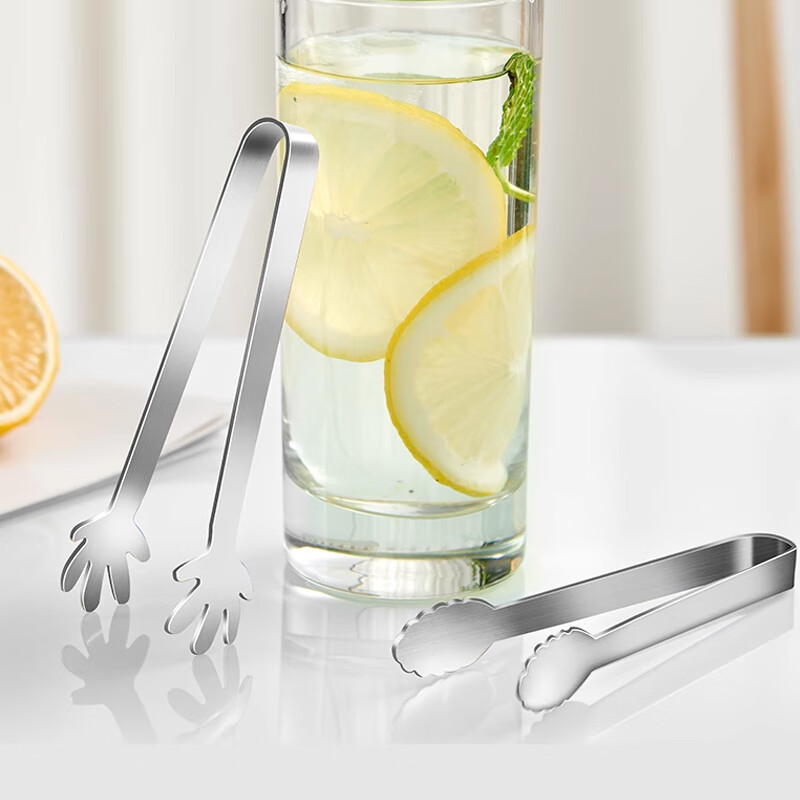 Jekero Stainless Steel Ice Tongs, Candy Tongs, Non-Slip Ice Pliers, Towel Food B...