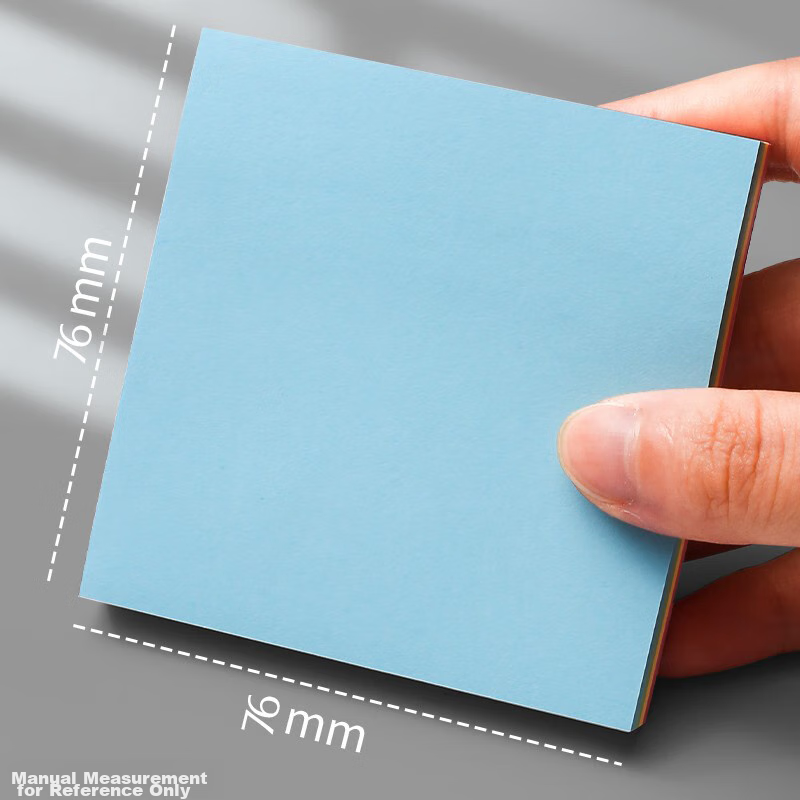 Jinzhi 1000 Sheets (10 Packs), 4 Colors Simple Sticky Notes, 76*76mm Memo Pad, R...