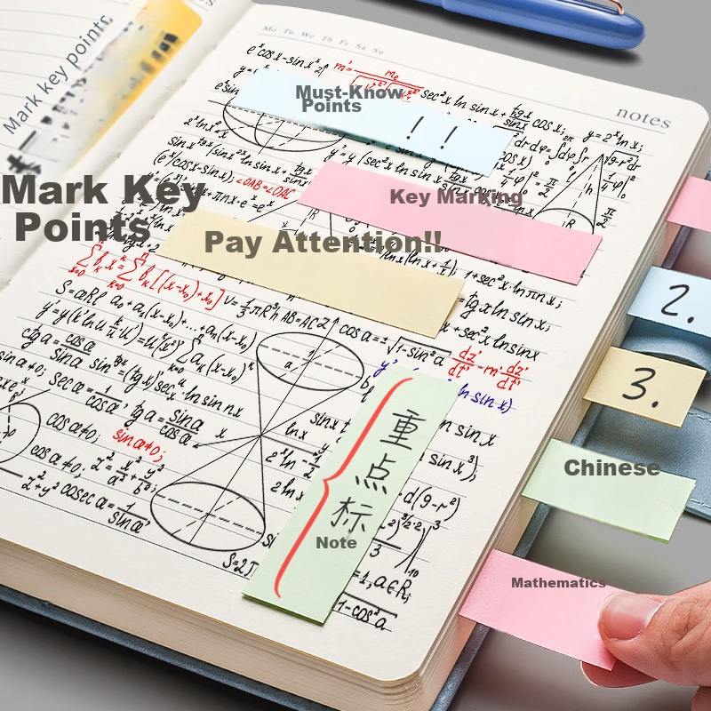 [Lowest Price Online] Jinzhi 4000 Sheets (10 Packs) 4-Color Sticky Notes, 76*19m...