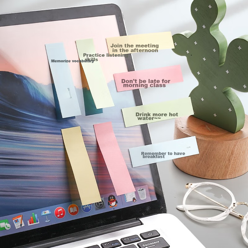 [Lowest Price Online] Jinzhi 4000 Sheets (10 Packs) 4-Color Sticky Notes, 76*19m...