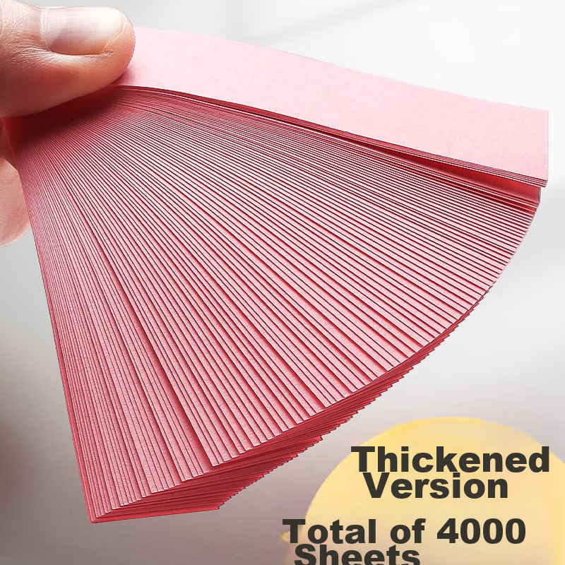 [Lowest Price Online] Jinzhi 4000 Sheets (10 Packs) 4-Color Sticky Notes, 76*19m...